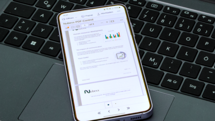 A laptop and a mobile phone
